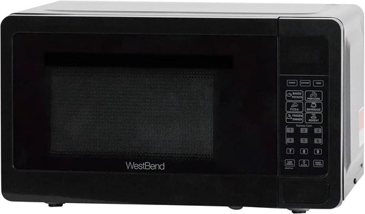 ZSWP WBMW71B Microwave Oven 700-Watts Compact with 6 Pre Cooking Settings, Speed Defrost, Electronic Control Panel and Glass Turntable, 0.7-Cu.Ft, Black