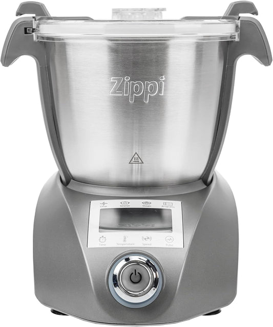Zippi Multi Cooker, Compact All-In-One Blender, Cooker, Steamer and Food Processor, Includes Recipe Guide and Dishwasher-Safe Attachments