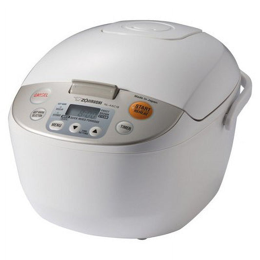 Zojirushi NL-AAC18 10-Cup Electric Rice Cooker, Beige - Advanced Fuzzy Logic Technology