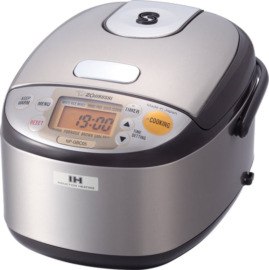Zojirushi NP-GBC05 3-Cup Electric Rice Cooker, Stainless Steel - Induction Heating System