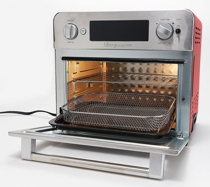 Restored Blue Jean Chef 23L Digital Air Fryer Toaster Oven Red (Refurbished)