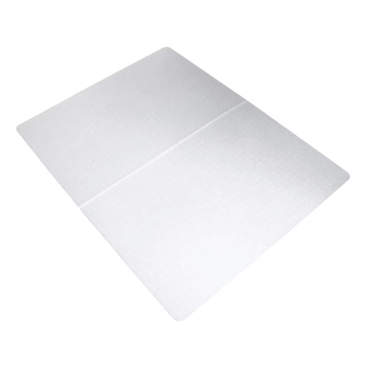 Floortex - Polypropylene Rectangular Chair Mat for Carpets - 46" x 57" Rectangular with Fold - Translucent
