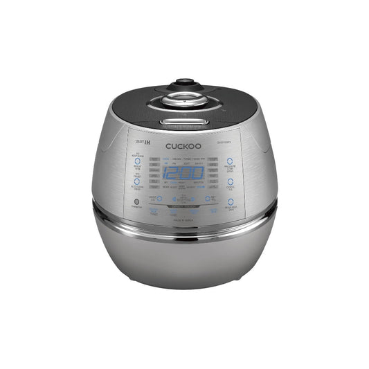 Restored Cuckoo Induction Heating Pressure Rice Cooker with Stainless Steel Inner Pot, 10 Cups (Uncooked) / 20 Cups (Cooked) - Certified (Refurbished)