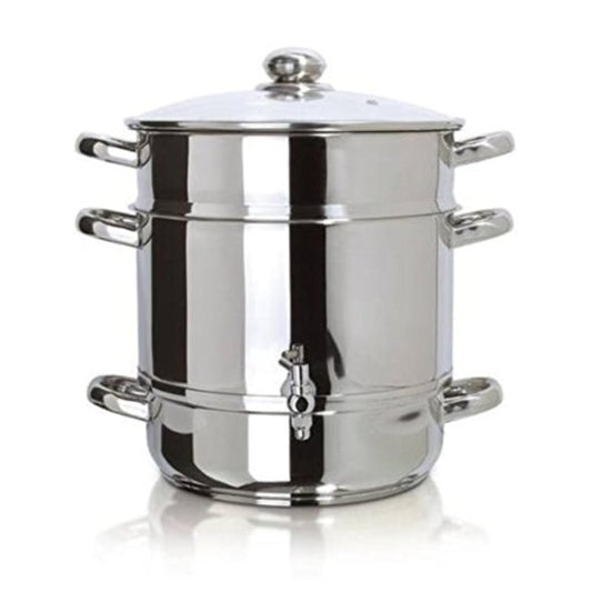 euro cuisine stainless steel stove top steam juicer