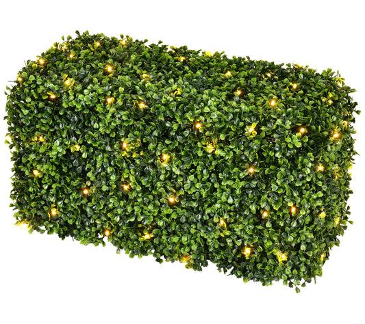 Vickerman Artificial Green Boxwood Hedge, UV Reistant