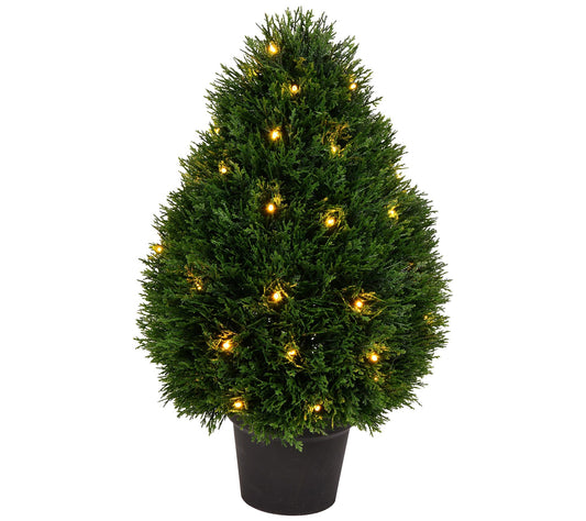 Vickerman Artificial 24" High X 15" Wide Cedareardrop Bush
