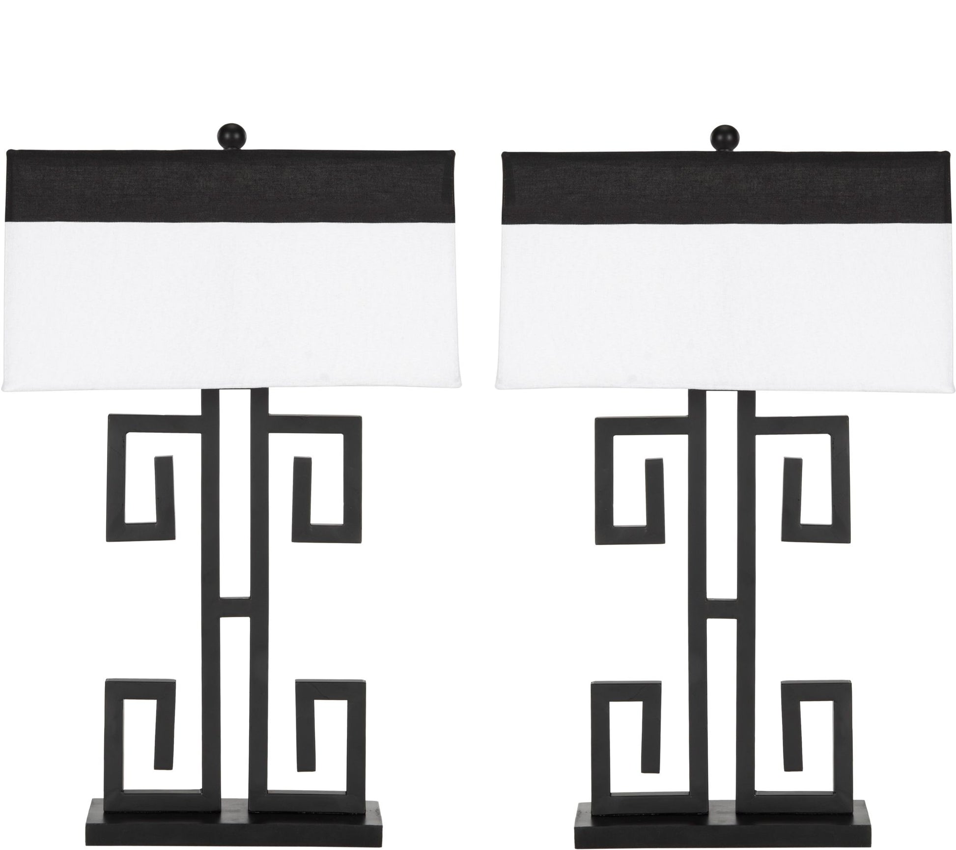 Safavieh Set of (2) 28" Greek Key Table Lamps
