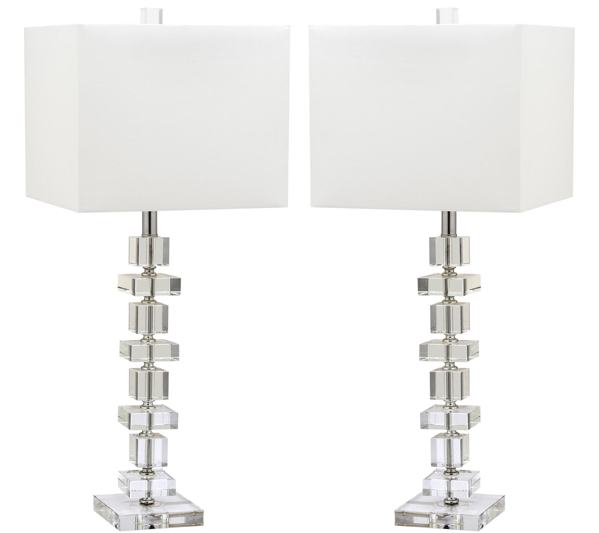 Safavieh Set of 2 Deco Crystal Table Lamps