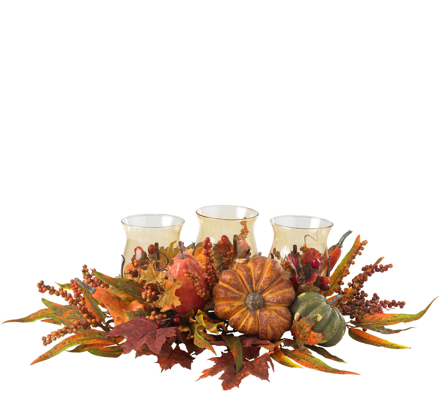 Harvest Triple Candelabrum by Nearly Natural
