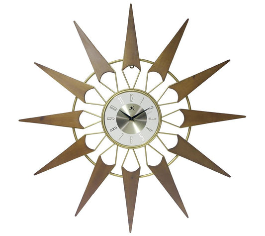 Infinity Instruments Nova 31" Mid-Century Modern Clock