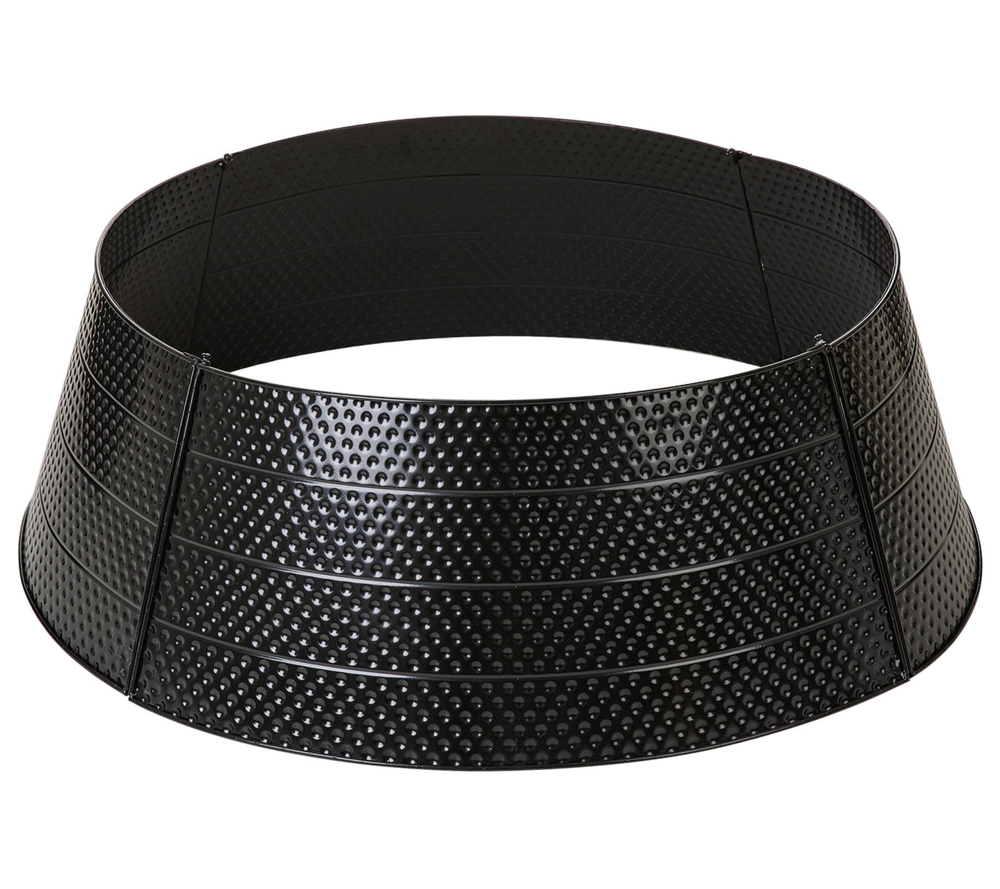 Glitzhome 40.5"D Christmas Hammered Metal Tree Collar