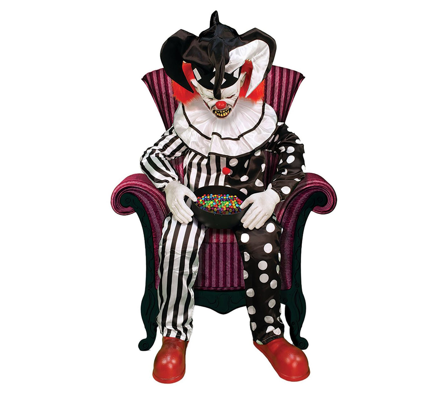 Haunted Hill Farm Sitting ScareClown by Tekky