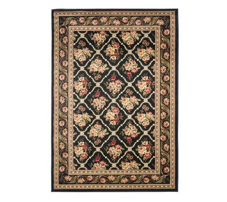 Lyndhurst Floral Lattice Power Loomed 6'7" x 9'6" Rug