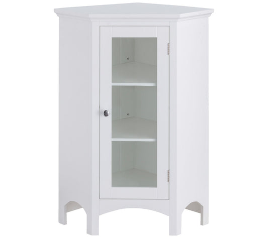 Teamson Home Wood Corner Floor Cabinet , Glassoor