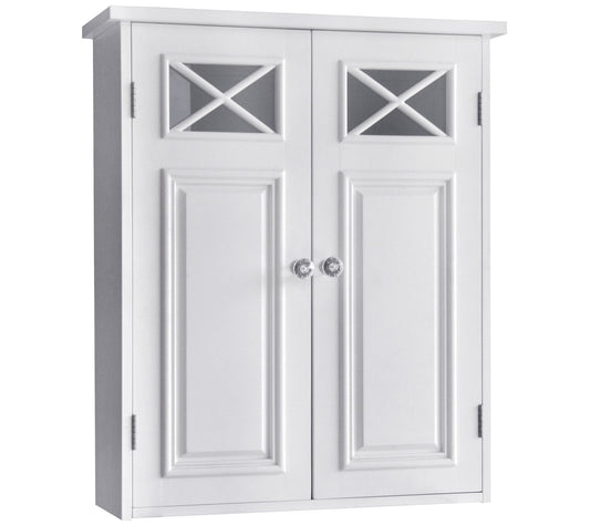 Teamson Home Removable Wooden Wall Cabinet White