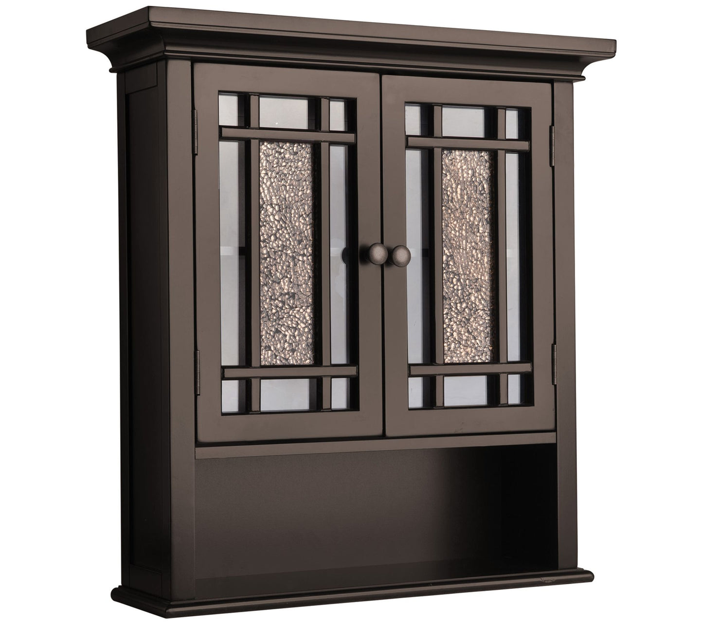 Teamson Home Windsor Removable Wall Cabinet, Dark
