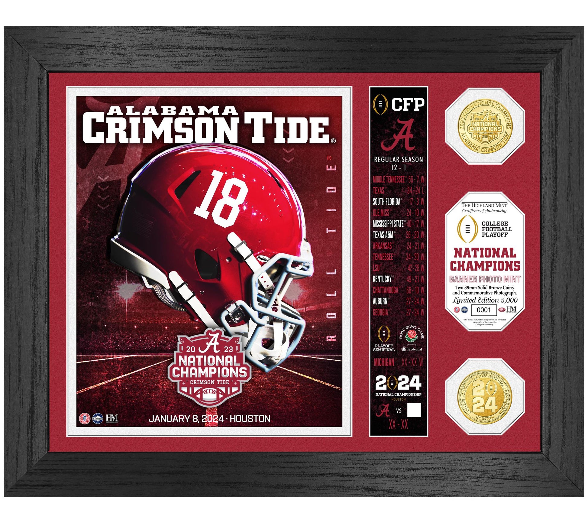 Highland Mint College Football Playoffs Champions Banner Photo