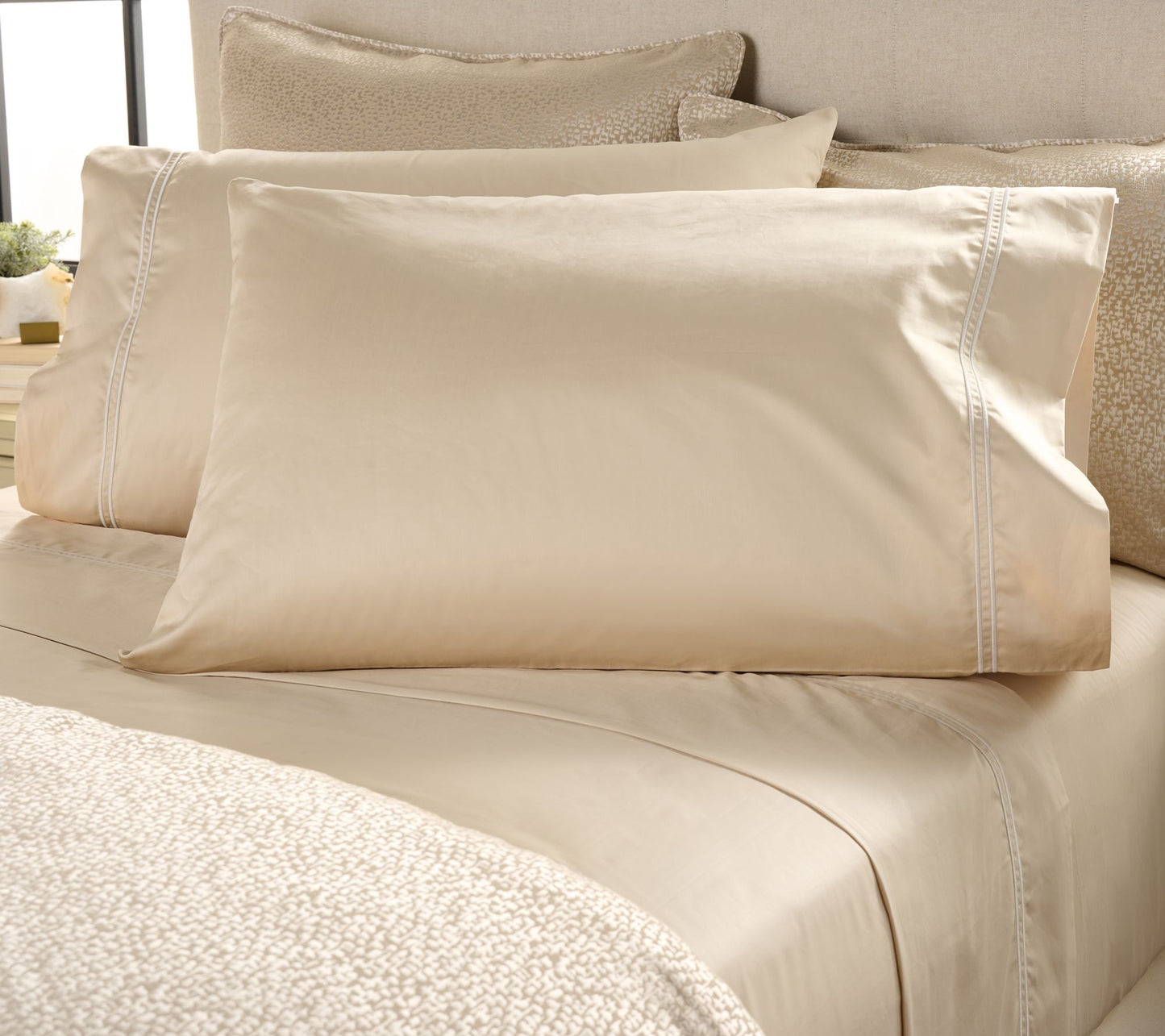 Northern Nights Signature Double Baratta Stripe Sateen Sheet Set- King