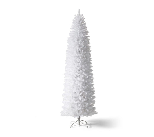 Glitzhome 9' Pencil Tinsel Artificial ChristmasTree