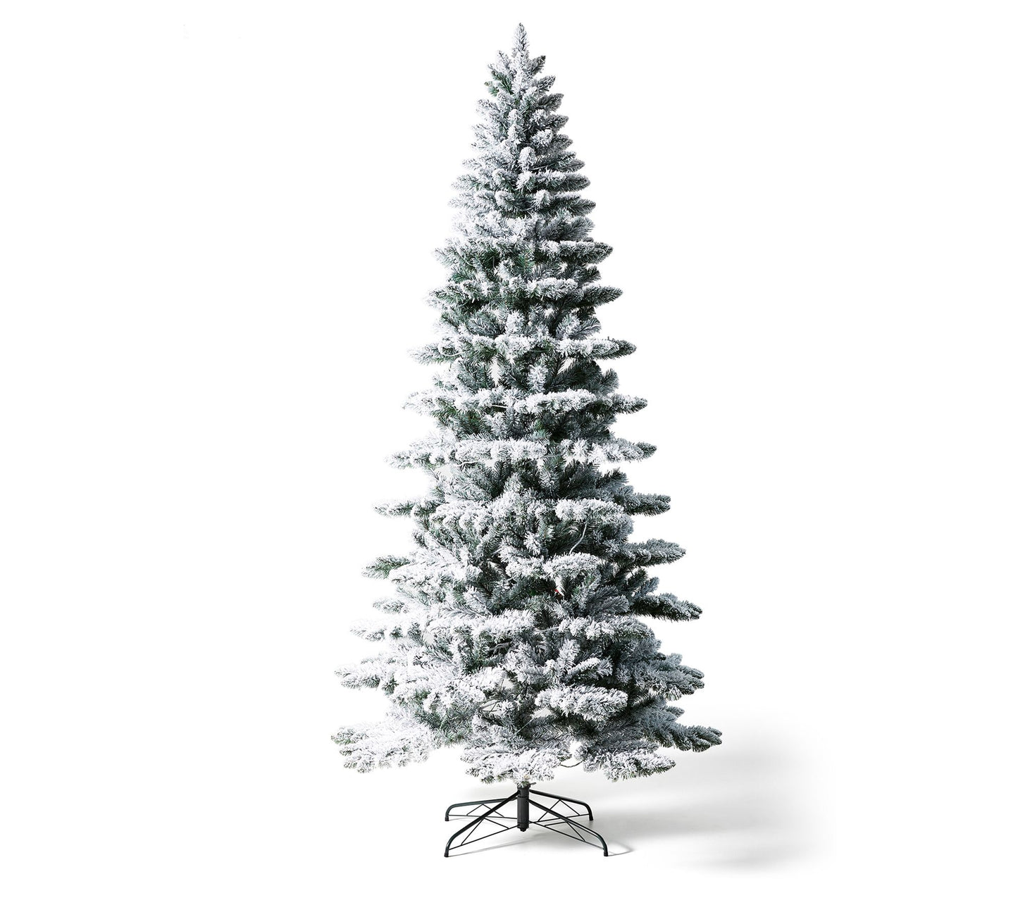 Glitzhome 9' Pre-Lit Flocked Spruce Artificialhristmas Tree