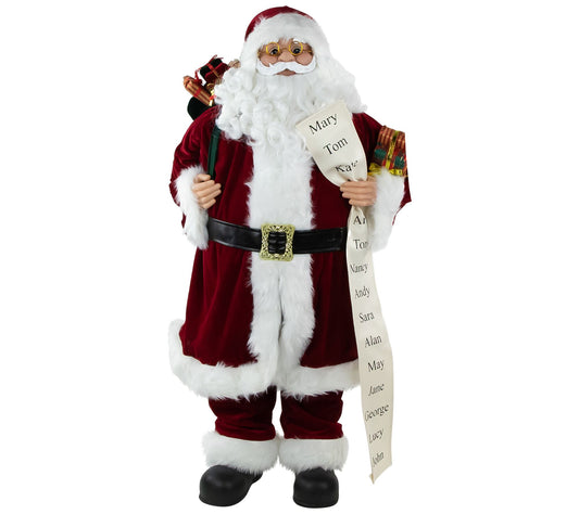 Northlight 36" Santa Claus with Naughty or NiceList Figure