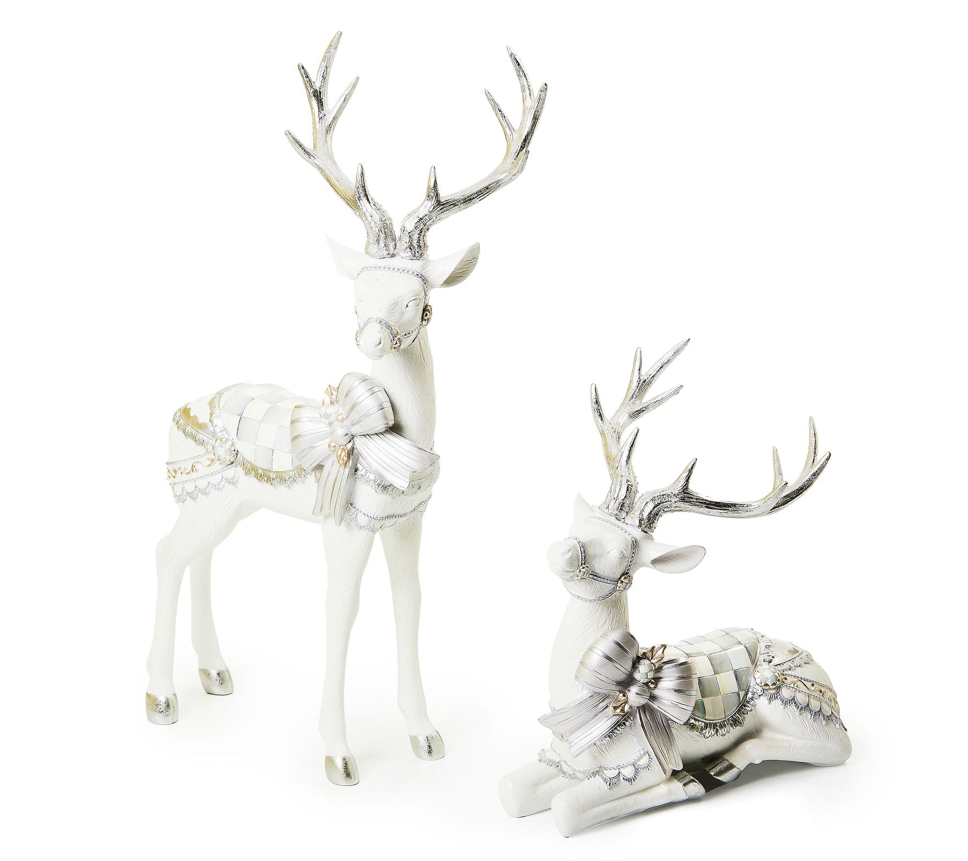 MacKenzie- Childs Set of 2 Crystal Palace Deer