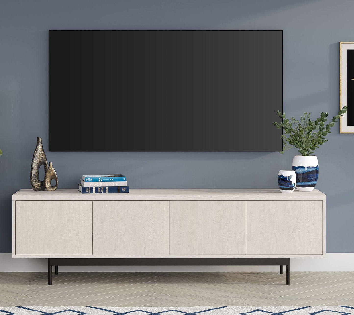 Hudson&Canal Abington Rectangular TV Stand forTV's up to 75"