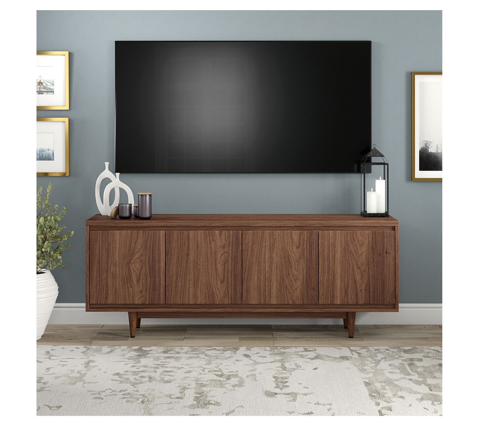Hudson&Canal Aelin Rectangular TV Stand forTV's up to 75"