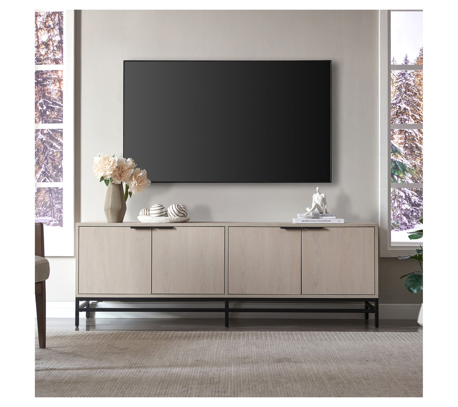 Hudson&Canal Campello Rectangular TV Stand forTV's up to 78"