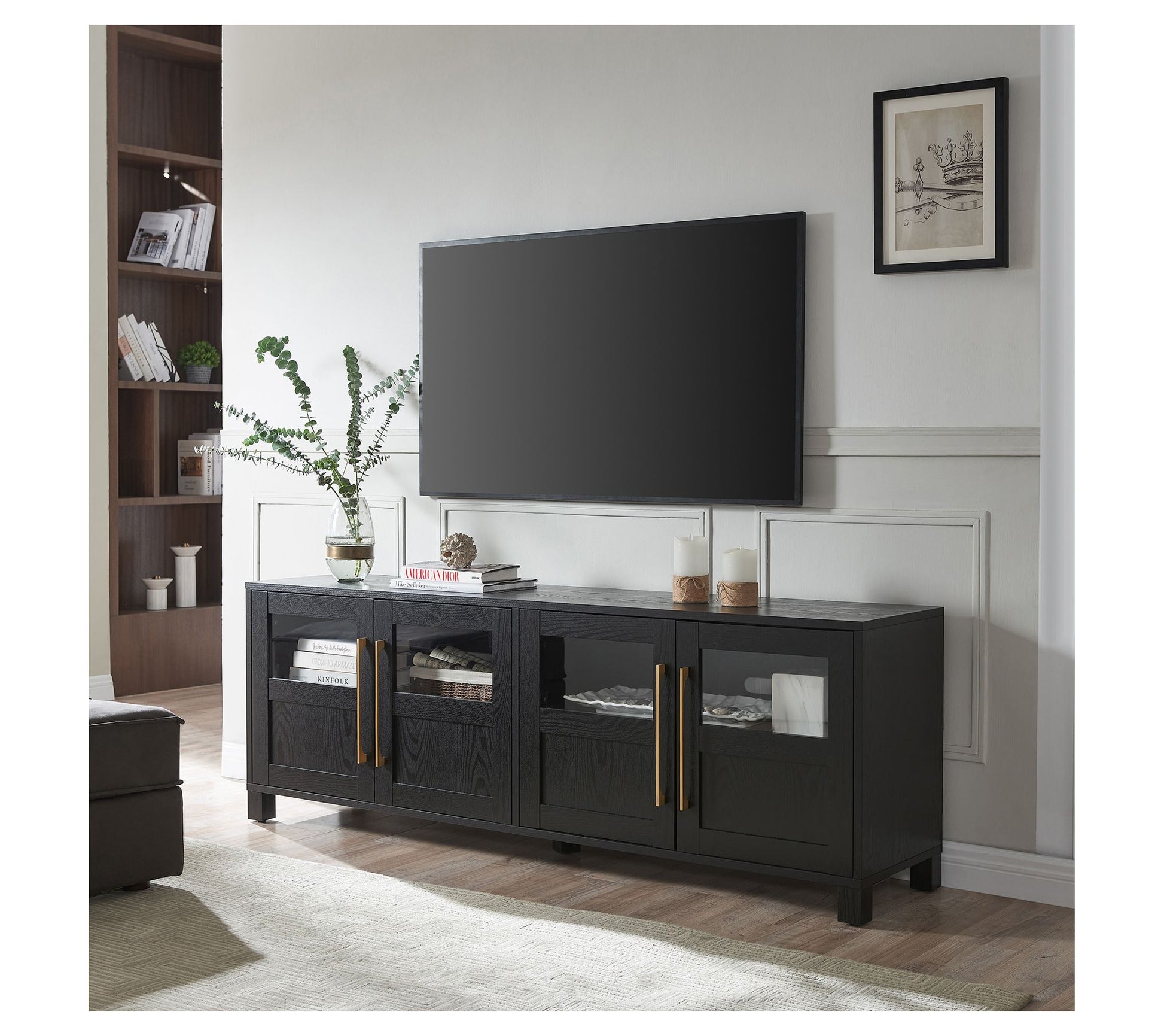 Hudson&Canal Holbrook Rectangular TV Stand forTV's up to 75"