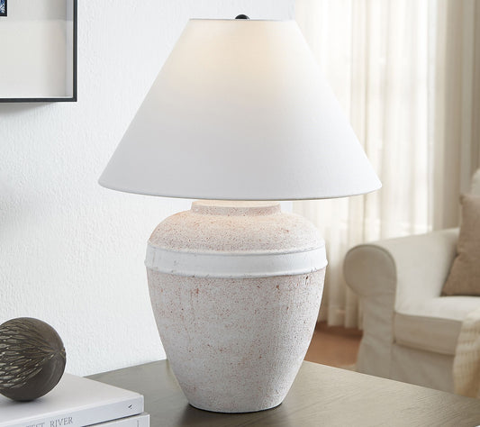 Hudson&Canal Chiara 23" Tall Ceramic Table Lamp