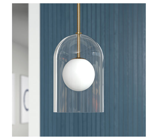 Hudson&Canal Sondre 8" Wide Double Layer Pendant