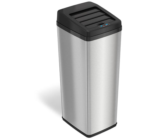 iTouchless 14-Gal Space-Saving Trash Can SX