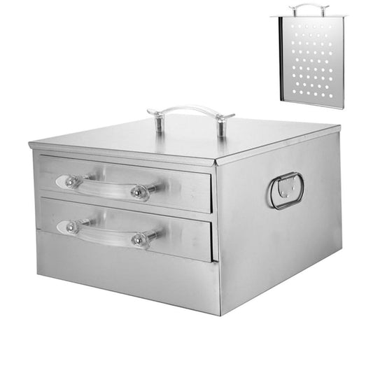 kowaku Rice Noodle Roll Steamer Machine Bun Steam Machine 2 Layers Changfen Machine Cookware Rice Roll Steamer for Breakfast Fitting Tray and Hole Tray